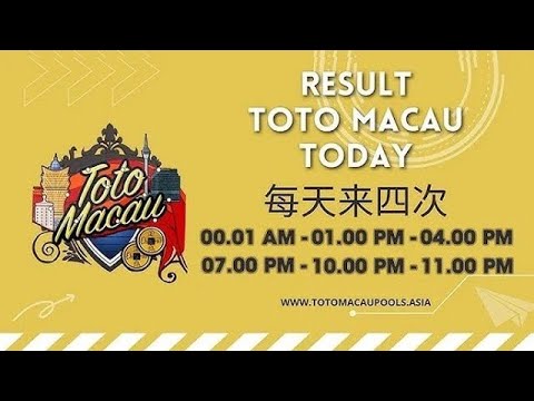 LIVE DRAW TOTO MACAU | LIVE DRAW TOTO MACAU 4D || LIVE DRAW TOTO MACAU 5D | LIVE TOTO MACAU HARI INI