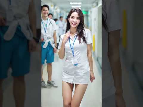 Beautiful Nurse Spreads Joy with Dance in Hospital! 💃❤️  예쁜 간호사의 병원에서의 댄스! かわいい看護師さんの病院でのダンス！#Shorts