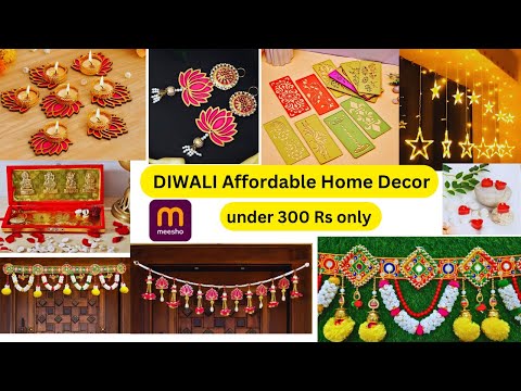 MEESHO DIWALI Affordable Home Decor part 2| Diwali Decor Haul | diwali decoration ideas at home