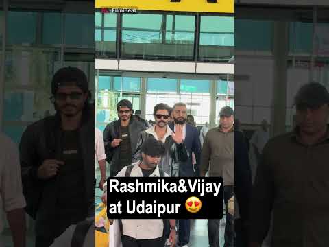 Rashmika Mandanna and Vijay Deverakonda reached Udaipur for their wedding.