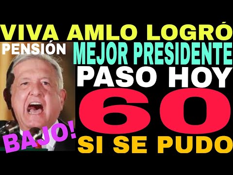 BAJA A 60 AÑOS HACE 1 MINUTO FELICIDADES ADULTOS MAYORES 61 62 63 64 PAGOS 2023-24 NOTICIÓN.