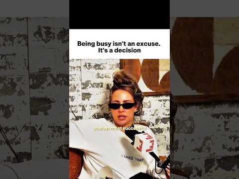 Being busy isn't an excuse. It's a decision 🔥 #wealthmindset #successmindset