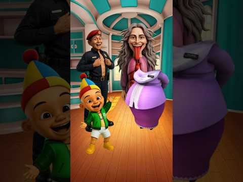 Upin Takut Pa si Mama jadi Setan 😱❌⁉️ #upinipin #funny #animasi #shorts