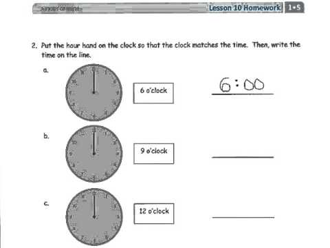 Grade 1 Module 5 Lesson 10 Homework