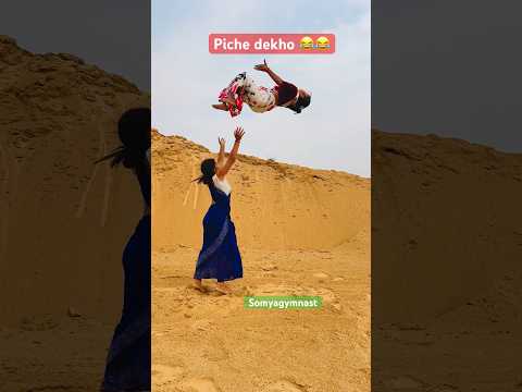 Wowww 😱😱😱 ladki hawa me gayi 😨😨 #somyagymnast #gymnatics #dance #viralvideos #ytshorts