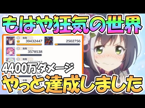 【プリコネR】クラバト壊れちゃう…やっと達成しました！狂気の4400万ダメージ越え！５段階目ライデンやってみた【プリコネ】【クラバト】