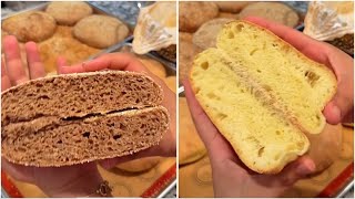 بحال السفنج  انواع الخبز بالسميدة وخبد الدقيق الكامل
