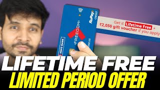 HDFC Freedom Credit Card LIFETIME FREE Offer + Gift Voucher of 2050
