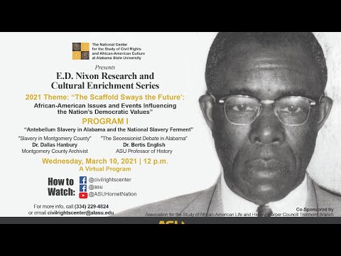 Antebellum Slavery in Alabama and the National Slavery Ferment