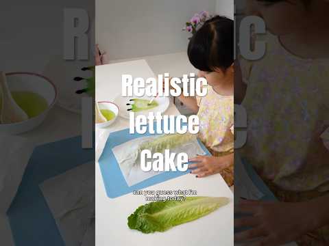 Ellis made a realistic lettuce #cake! #isitcake #cakes #artist