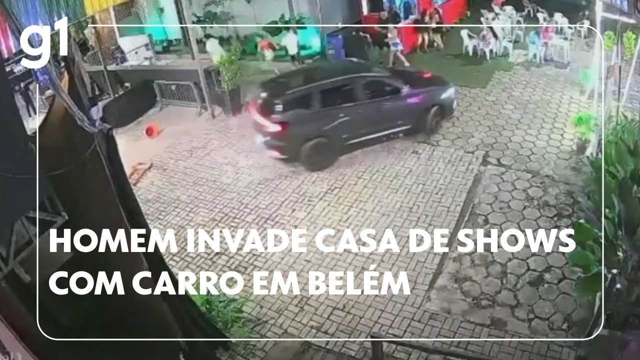 Homem invade casa de shows com carro em Belém