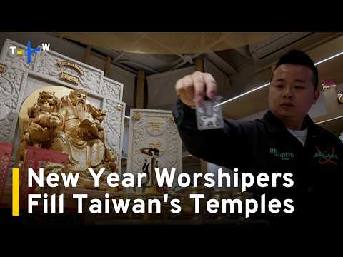YouTube video thumbnail: Temples Fill With New Year Worshipers Seeking Wealth, Health