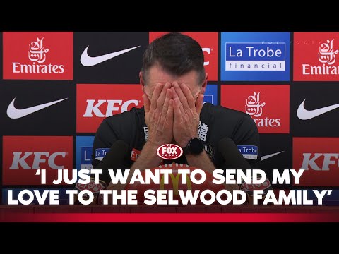 McRae overcome with emotions speaking on devastating news about Adam Selwood | Pies Press Conference
