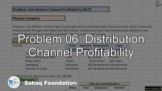 Problem 06: Distribution Channel Profitability