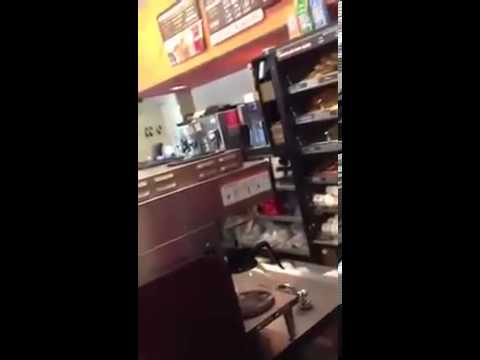 CRAZY Woman Goes On A Racist Rant In Dunkin├óΓé¼Γäó Donuts!