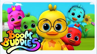 Cinco Patos Nadando Música e Desenho Animado da Pré-escola para Crianças