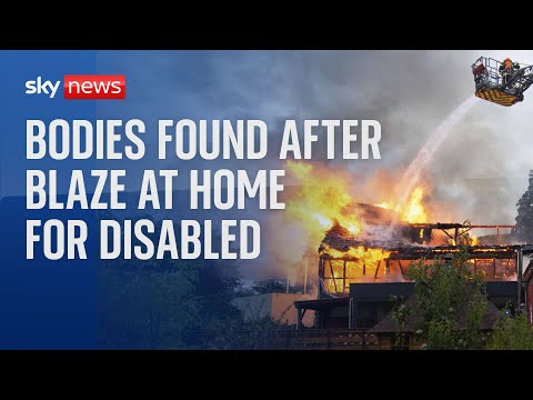 Bodies recovered after blaze at holiday home for the disabled