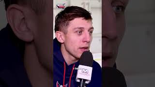 Martin Fehervary shares one of his more embarrassing moments 😂 🤳 #capitals #nhl #shorts