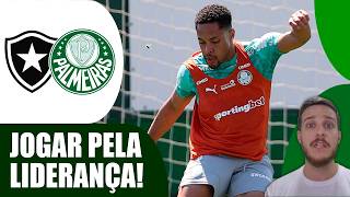 PALMEIRAS ENCARA O BOTAFOGO LUTANDO PELA LIDERANÇA DO BRASILEIRÃO