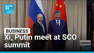 YouTube video thumbnail: Xi, Putin Hold Talks Ahead of Shanghai Cooperation Organisation Summit