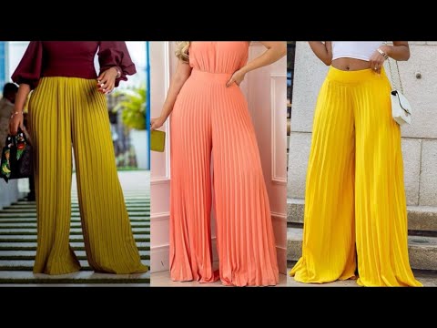 How to cut and sew this trendy accordion palazzo trousers