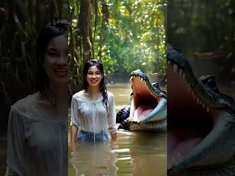แม่ ระวังจระเข้อยู่ข้างหลัง