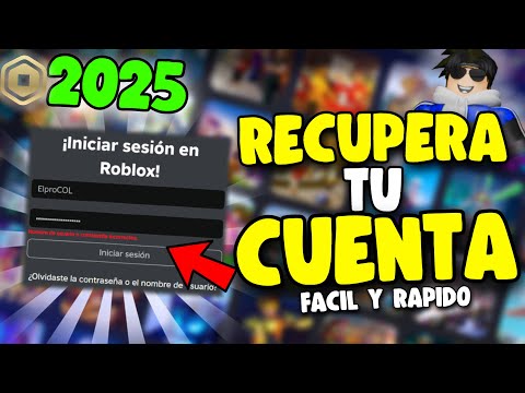 🫵¿COMO RECUPERAR tu CUENTA de ROBLOX sin correo en 2025? (FÁCIL Y RÁPIDO)