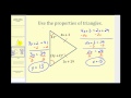 Solving Equations and Triangle Properties