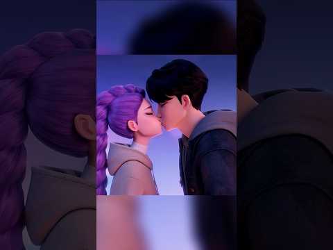 Escena eliminada del Beso de Rumi y Jinu #demonhunter #rumi #jinu #kpopdemonhunters