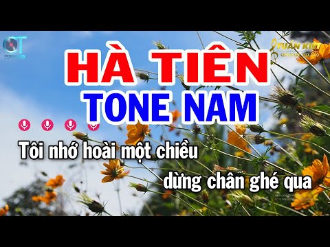 Karaoke Hà Tiên Tone Nam ( F ) Nhạc Sống Mới || Tuấn Kiệt