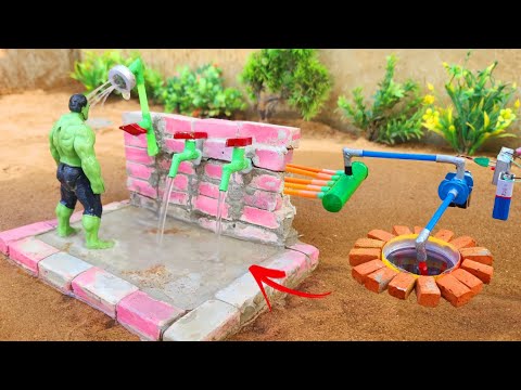 DIY tractor mini water filter machine | Motor pump | Science project