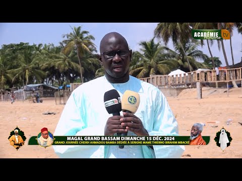 Interview de Cheikh Abdoul Mbacké Ba AKB Majalis   Magal Grand Bassam 2024