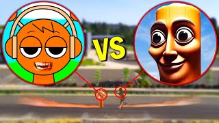 Drone Catches INCREDIBOX SPRUNKI vs TUNG TUNG TUNG SAHUR!! *FIGHT*