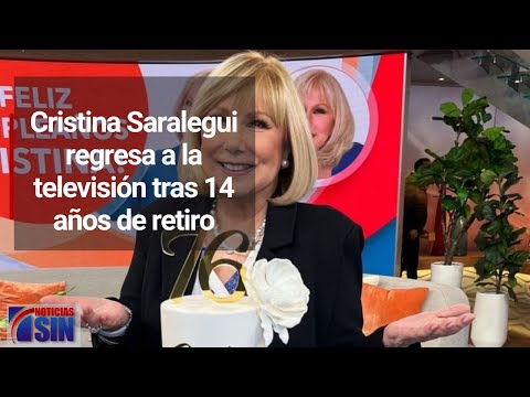 Cristina Saralegui regresa a la televisión tras 14 años de retiro