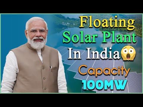 India's Largest Floating Solar Park | Capacity 100MW | Floating Solar Park | Electric Vehicles