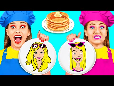 Desafío de Panqueques Artísticos con Wednesday Addams | Impresionantes Trucos de Cocina TeenTeam