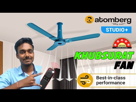 BLDC Ceiling fan with Remote Control | Atomberg Studio+ ceiling fan | Power Saving Ceiling Fan