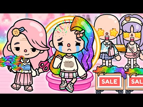 Everyone wants My Rainbow Hair | Toca Life Story | Toca Boca