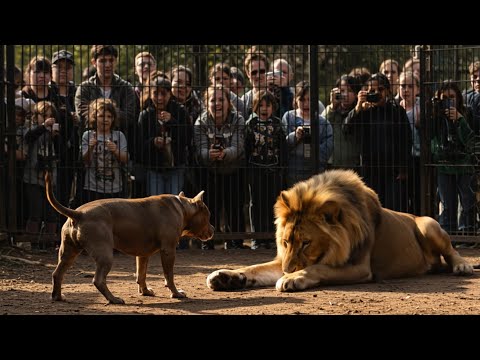 犬の動画サムネイル - Pitbull Dog VS Lion Come Face to Face at Cage! - Lion's Show Gone Wrong!