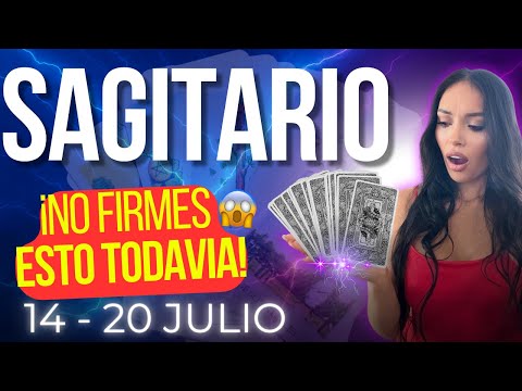 SAGITARIO Esta semana algo que soltaste... ¡vuelve con condiciones! 💥(Tarot 14–20 julio)