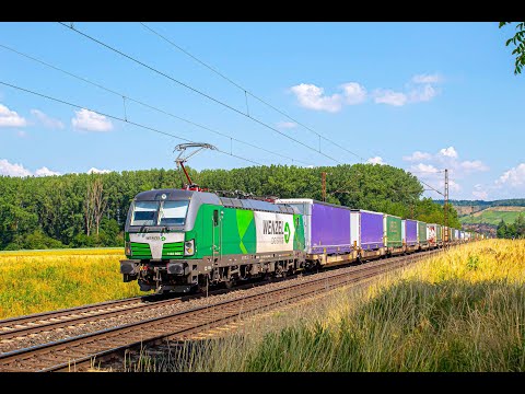 Bahnverkehr in Retzbach-Zellingen 24.6.2023 Part 1