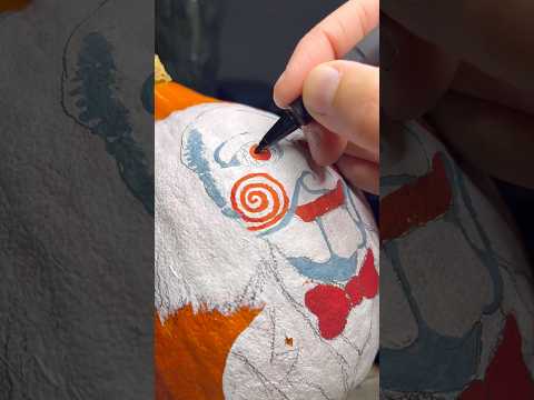 Je peins une citrouille en saw 🎃✨ #saw #horrorart #halloween
