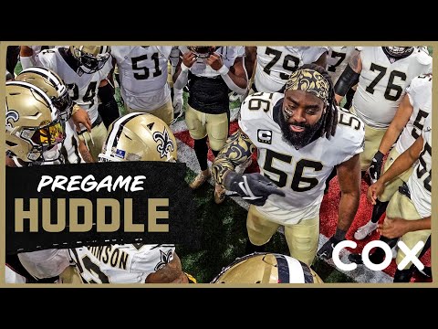 Saints at Falcons Pregame Huddle | 2021 NFL Week 18 video clip