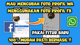 Cara mengganti Foto profil Whatsapp menggunakan Foto profil Facebook 