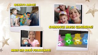 Ursinhos carinhosos Giraffas/mais um bebê finalizado/amor de irmãos