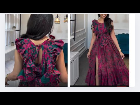 how to cut and sew dress