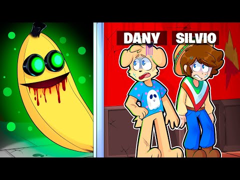 ¡IMPOSIBLE ESCAPAR de la BANANA del TERROR!🔪🍌😈BANANA EATS en ROBLOX con SILVIO, PANCRACIO y PERMON