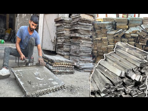 How Old Radiator Recycling Process & Making Shiny Brass Bars in Factory | Amazing Mechanics