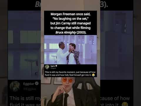 Morgan Freeman once said, "No laughing on the set," but Jim Carrey still managed to change that