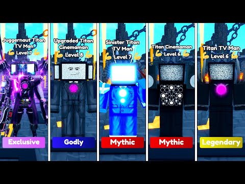 JUGGERNAUT vs UPGRADED vs SINISTER vs CINEMAMAN vs TITAN TV MAN!🤯 | Toilet Tower Defense